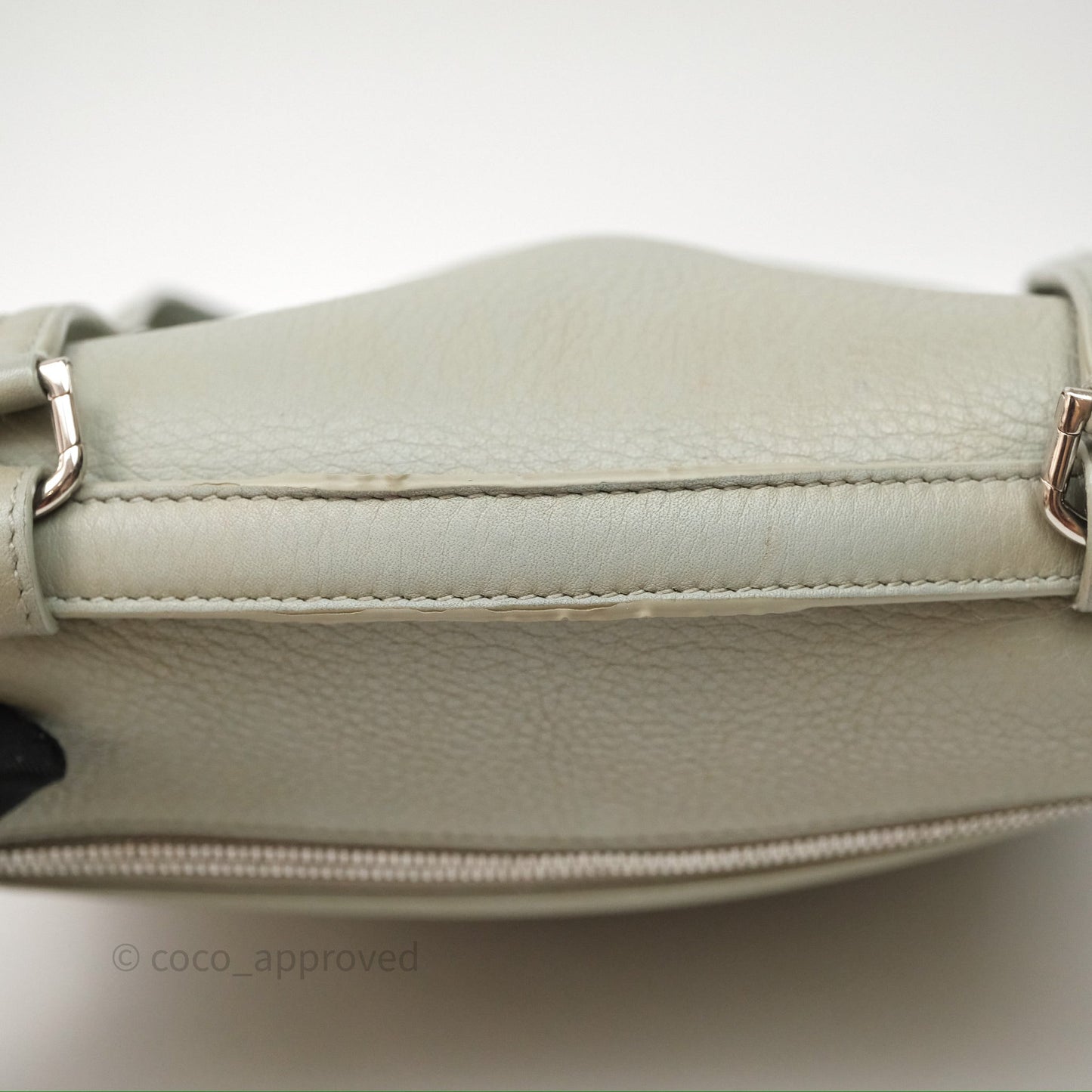 Loro Piana Extra Pocket Backpack L23.5 Eucalyptus/Antique Silver Hardware