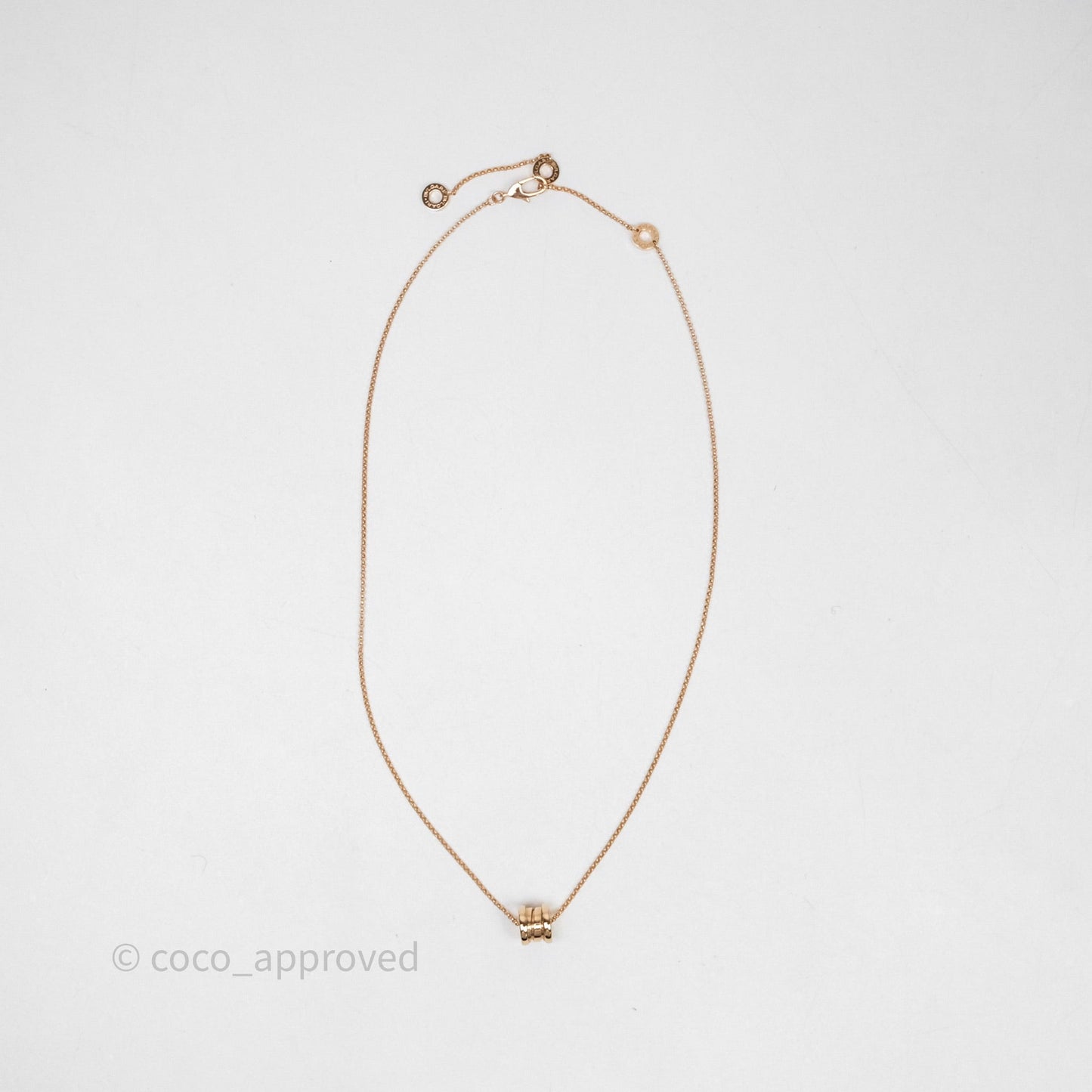 Bvlgari Mini Zero1 Necklace Rose Gold