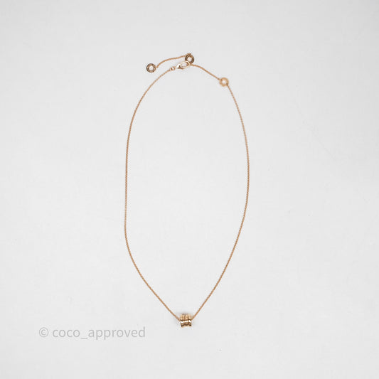 Bvlgari Mini Zero1 Necklace Rose Gold
