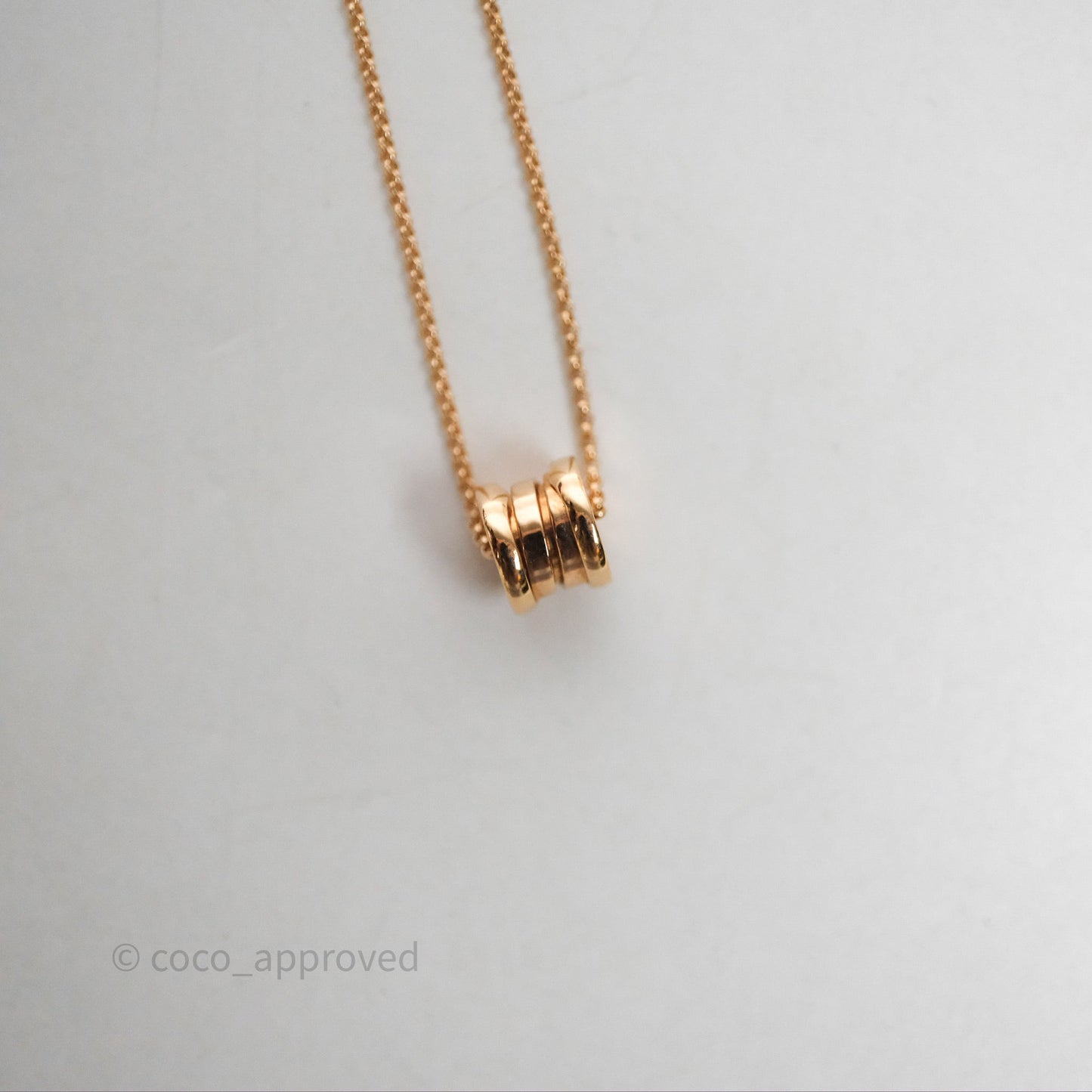 Bvlgari Mini Zero1 Necklace Rose Gold