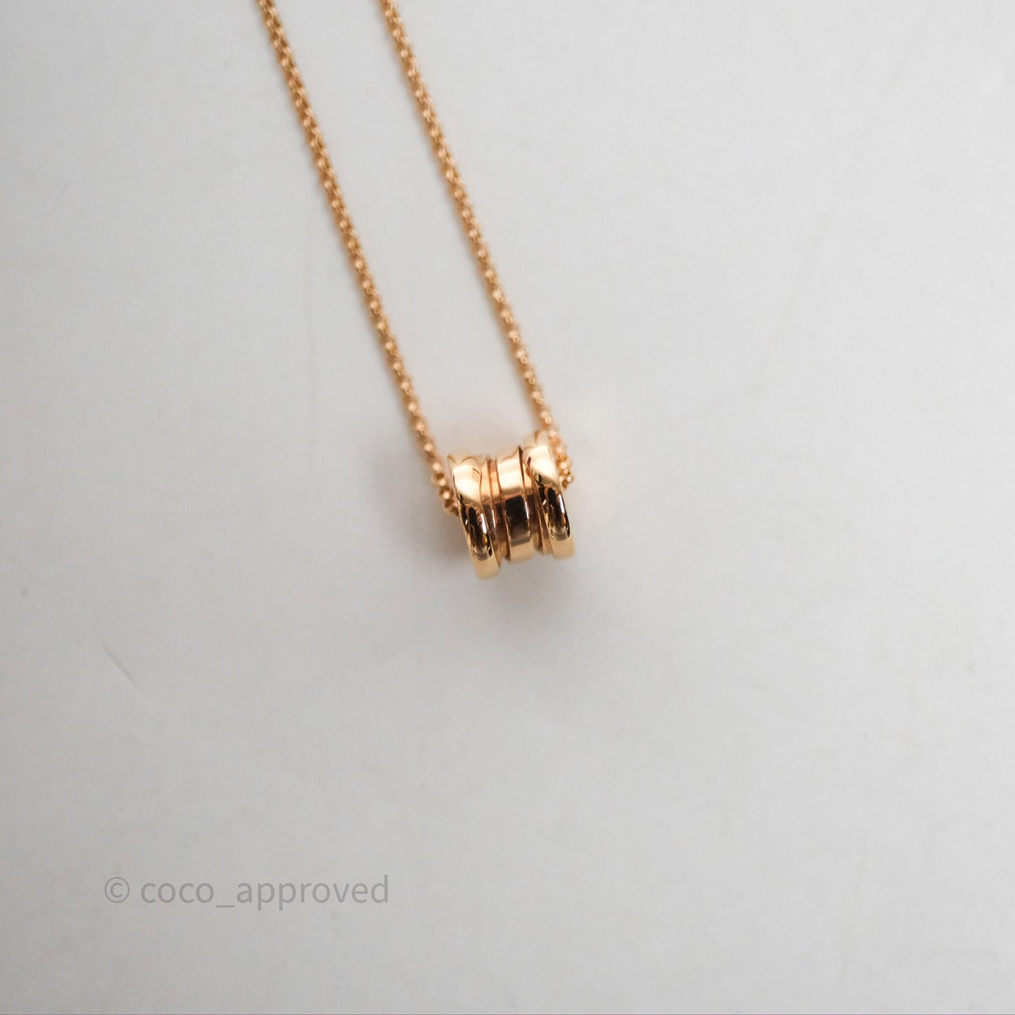 Bvlgari Mini Zero1 Necklace Rose Gold