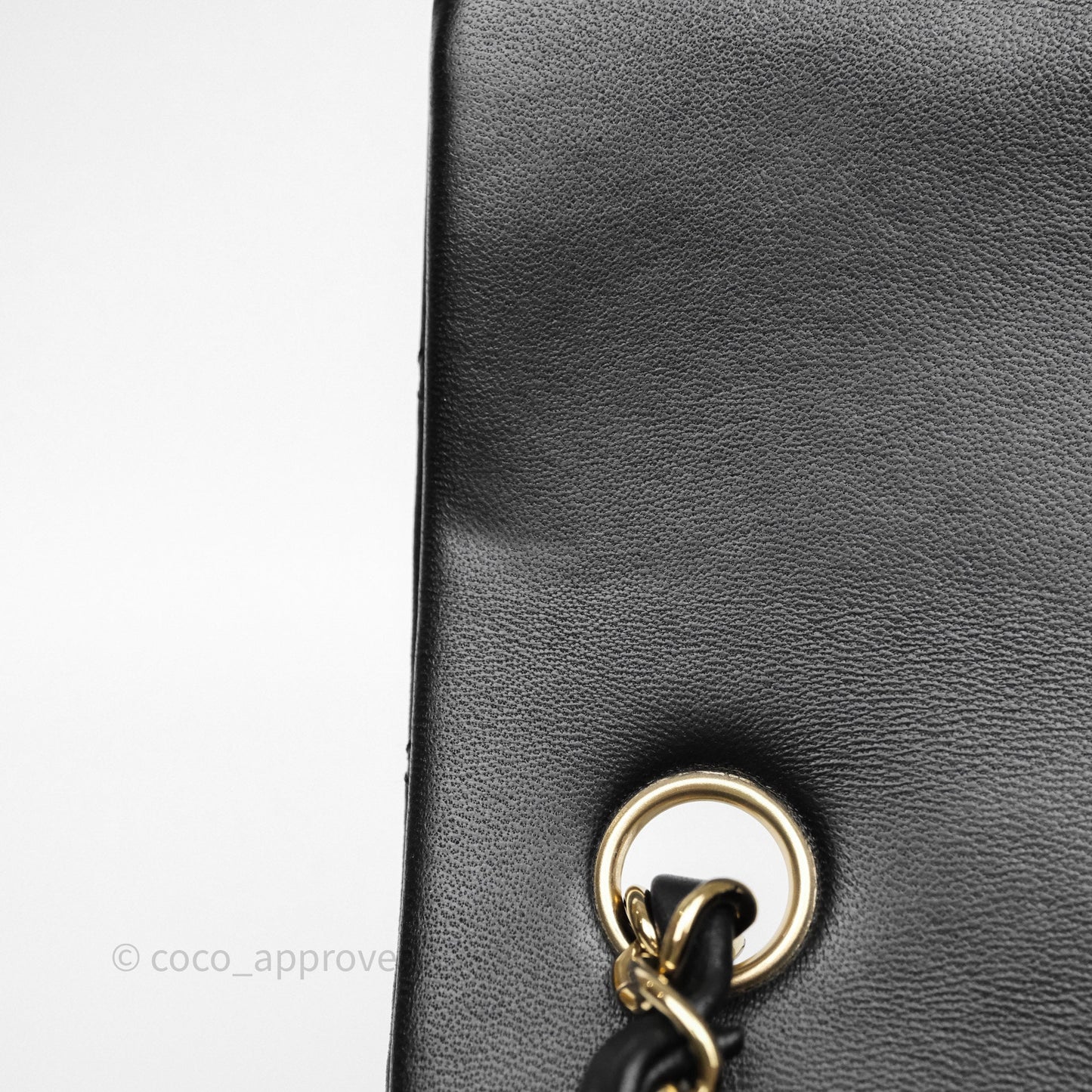 Chanel Quilted Mini Rectangular Black Lambskin Gold Hardware