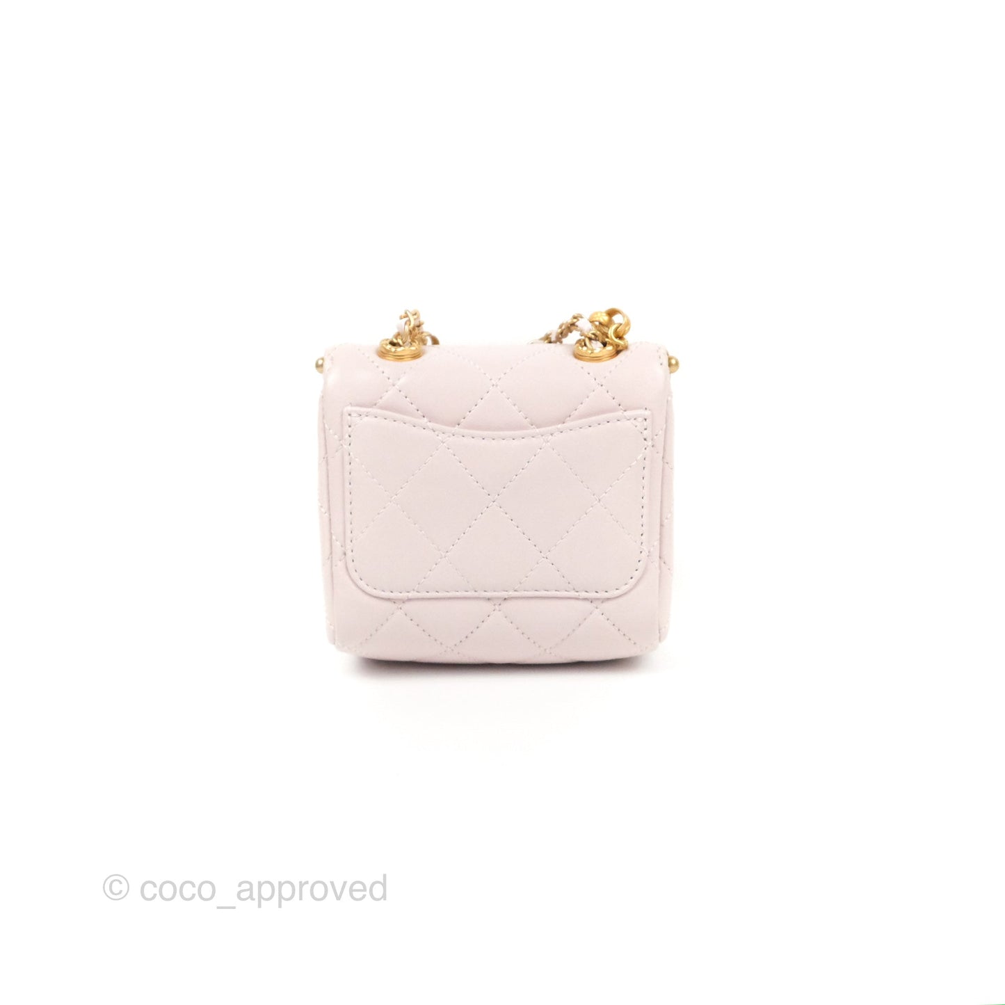 Chanel Kiss Lock Mini Vanity Pink Lambskin Gold Hardware