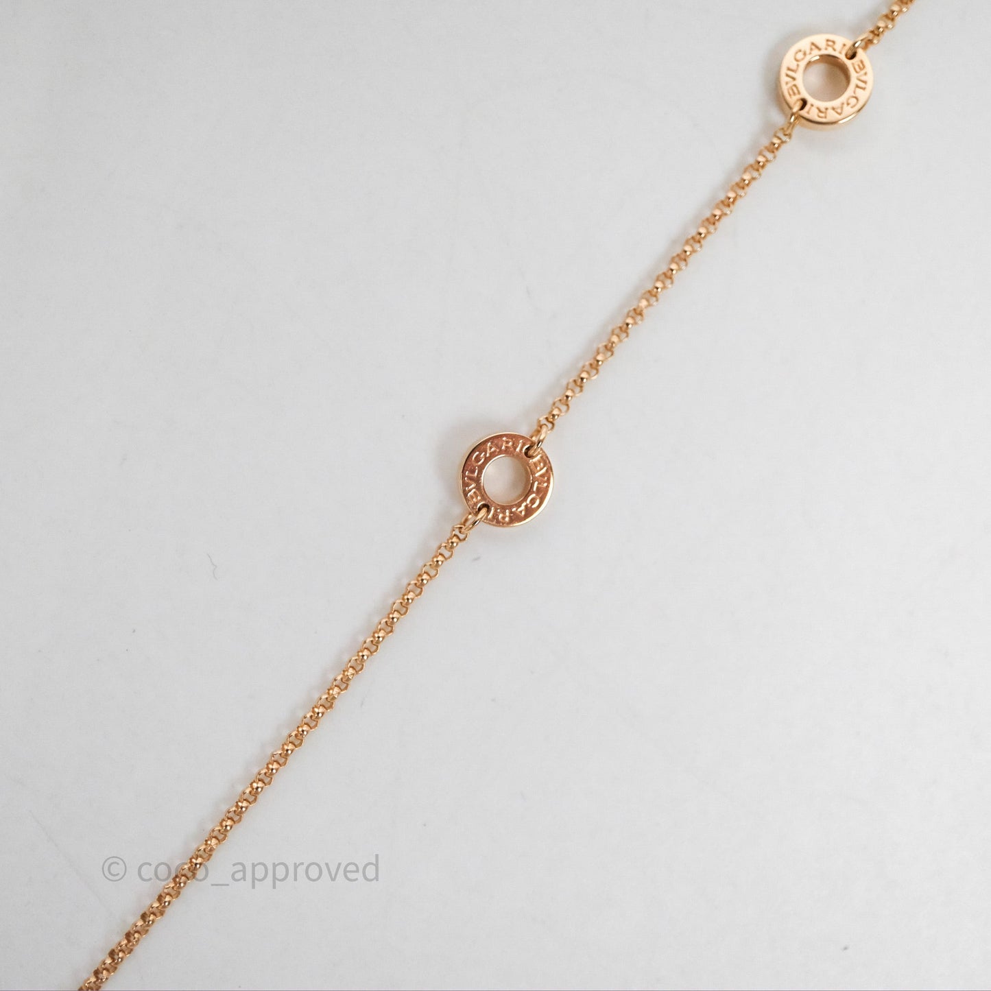 Bvlgari Mini Zero1 Necklace Rose Gold