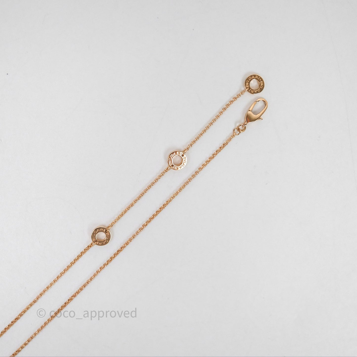 Bvlgari Mini Zero1 Necklace Rose Gold