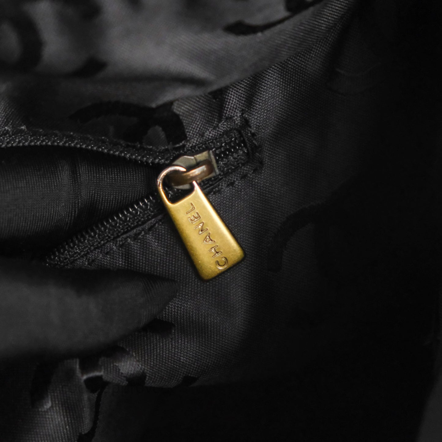 Chanel Vintage Shoulder Bag Quilted Black Suede Aged Gold Hardware
