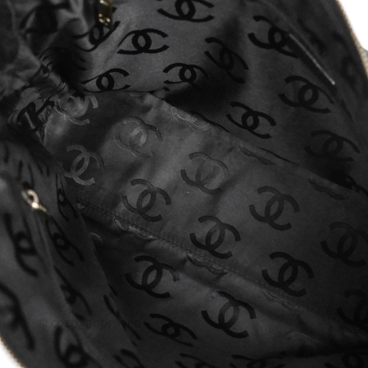 Chanel Vintage Shoulder Bag Quilted Black Suede Aged Gold Hardware