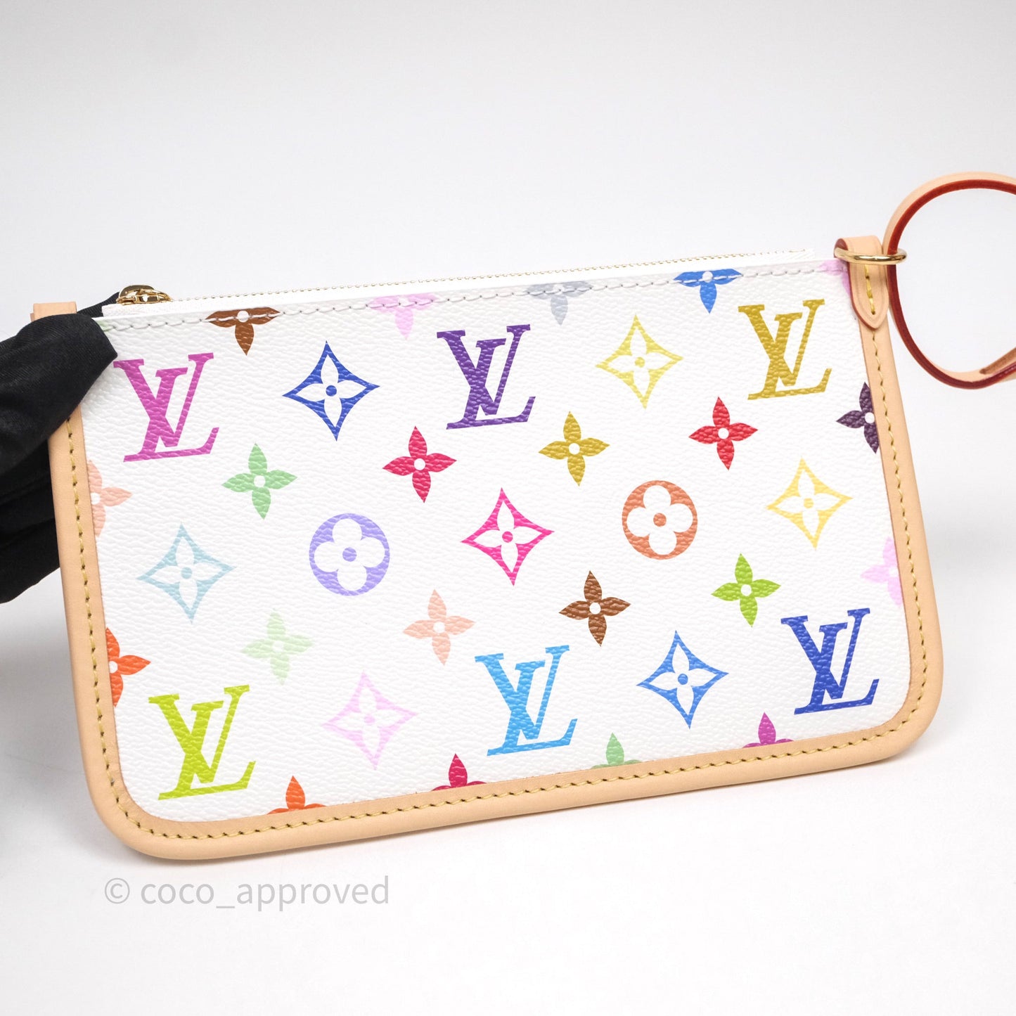 Louis Vuitton x Takashi Murakami CarryAll PM White Rainbow