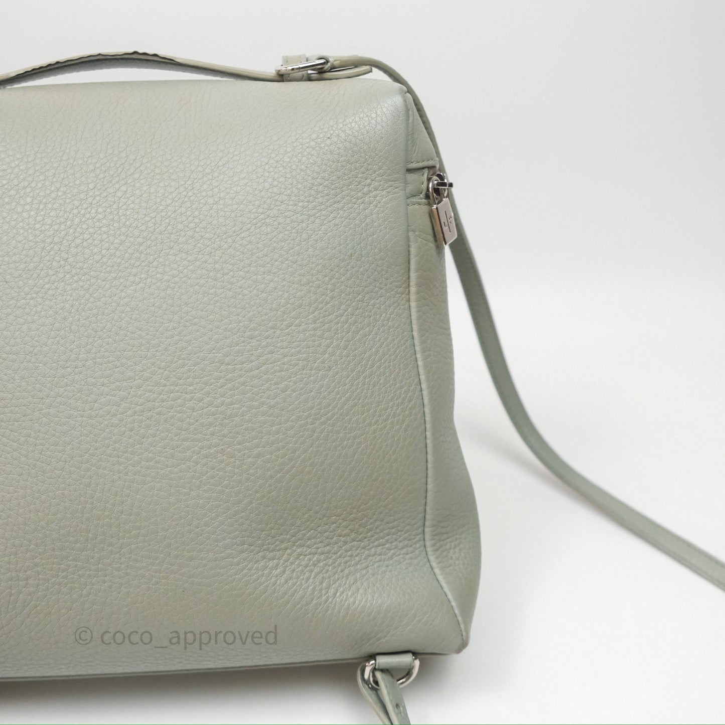 Loro Piana Extra Pocket Backpack L23.5 Eucalyptus/Antique Silver Hardware