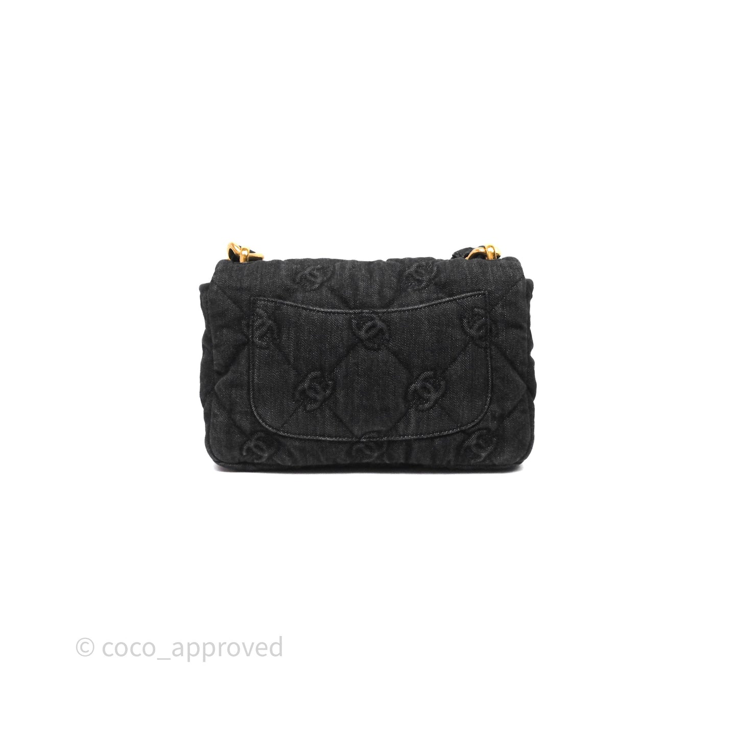 Chanel Medium Funky Town Flap Denim Aged Gold Hardware 22S