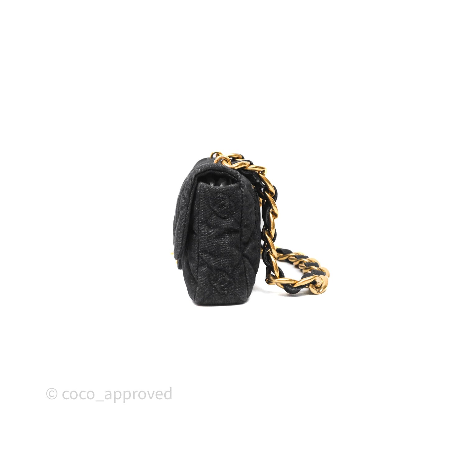 Chanel Medium Funky Town Flap Denim Aged Gold Hardware 22S