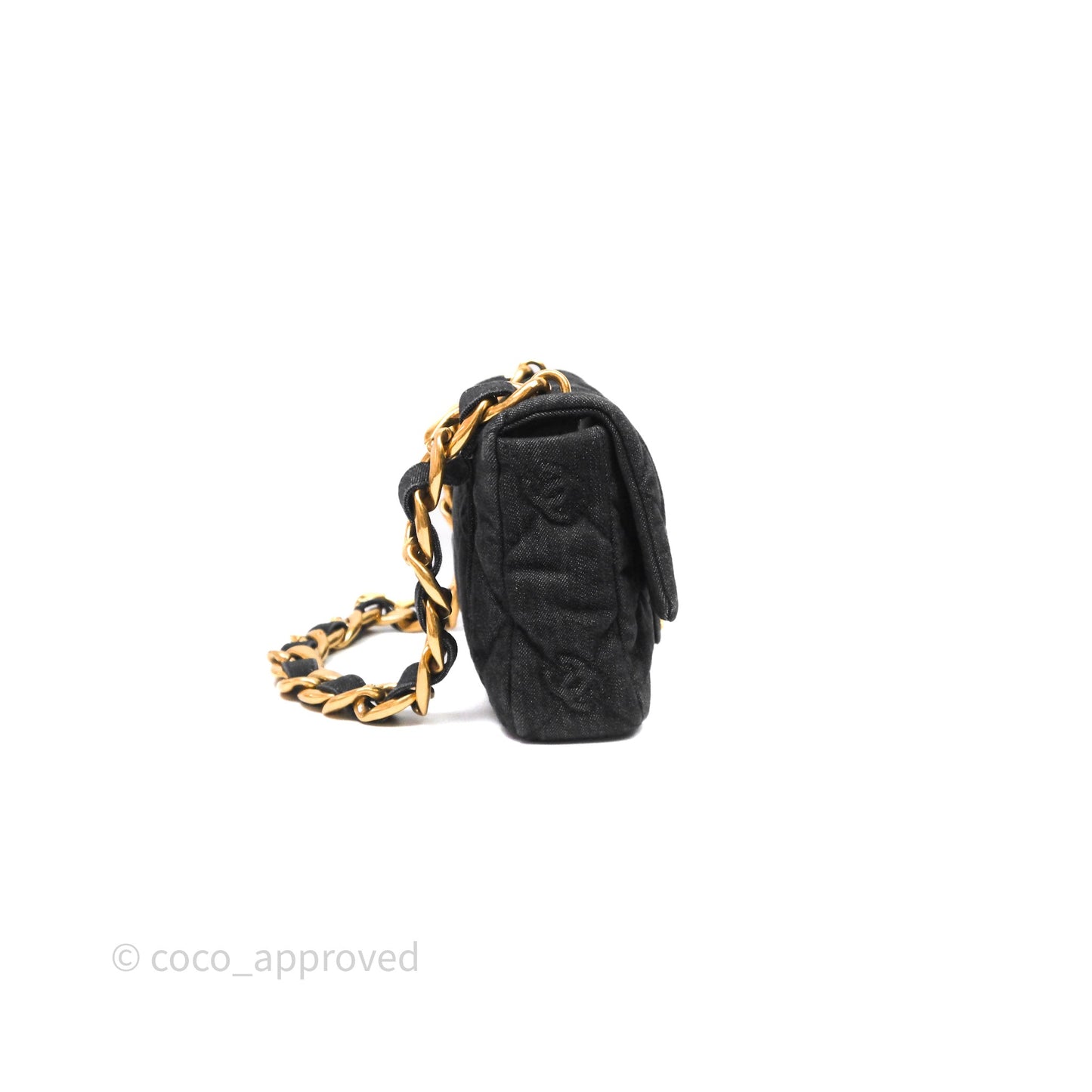 Chanel Medium Funky Town Flap Denim Aged Gold Hardware 22S
