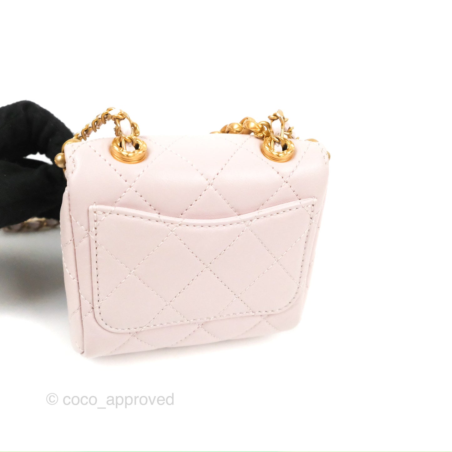 Chanel Kiss Lock Mini Vanity Pink Lambskin Gold Hardware