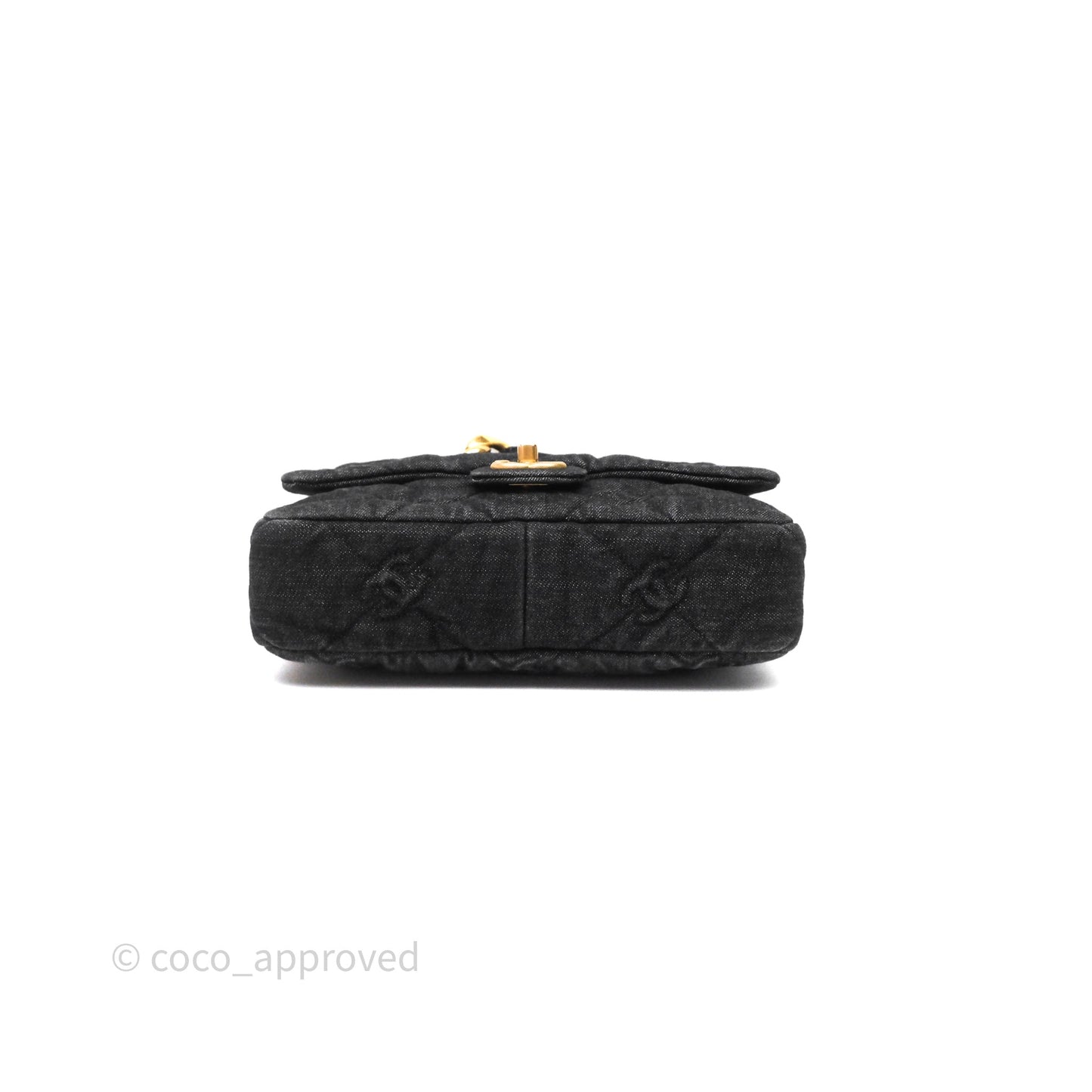 Chanel Medium Funky Town Flap Denim Aged Gold Hardware 22S