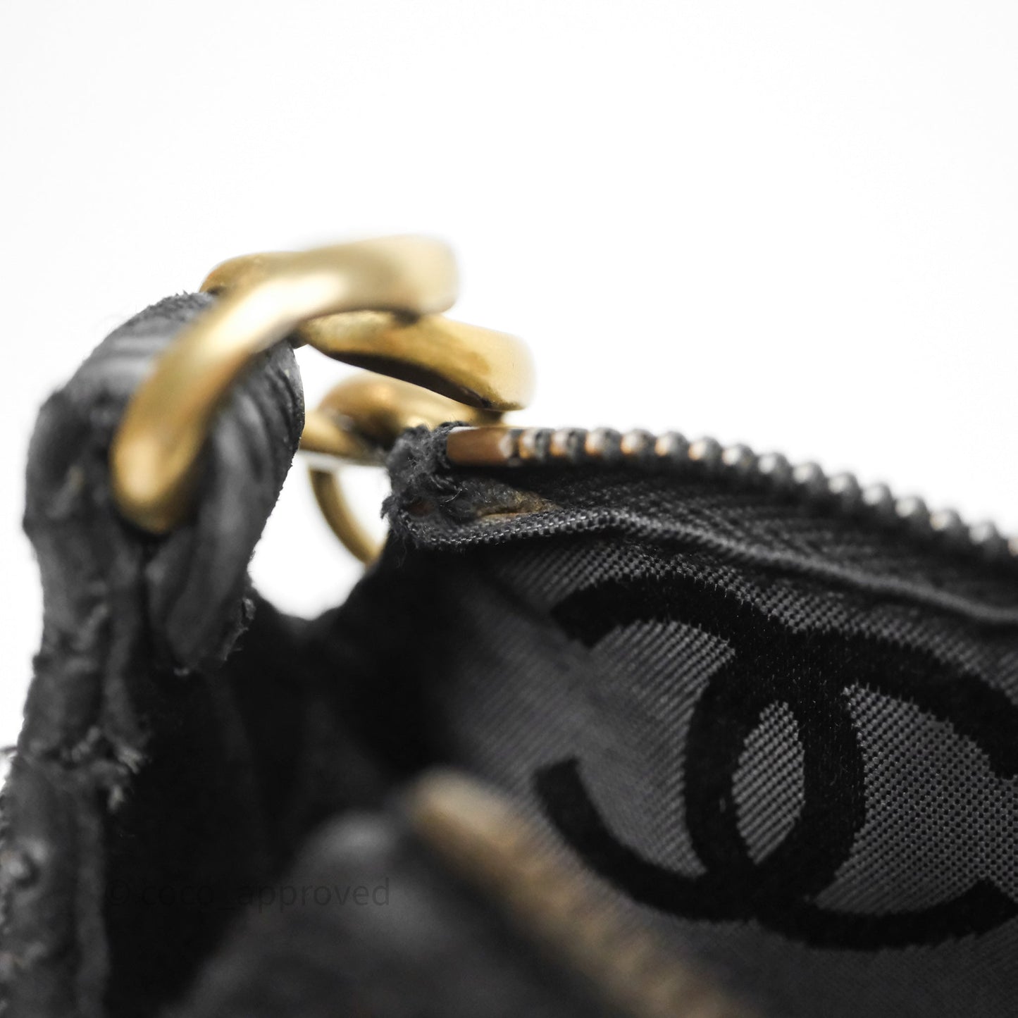 Chanel Vintage Shoulder Bag Quilted Black Suede Aged Gold Hardware