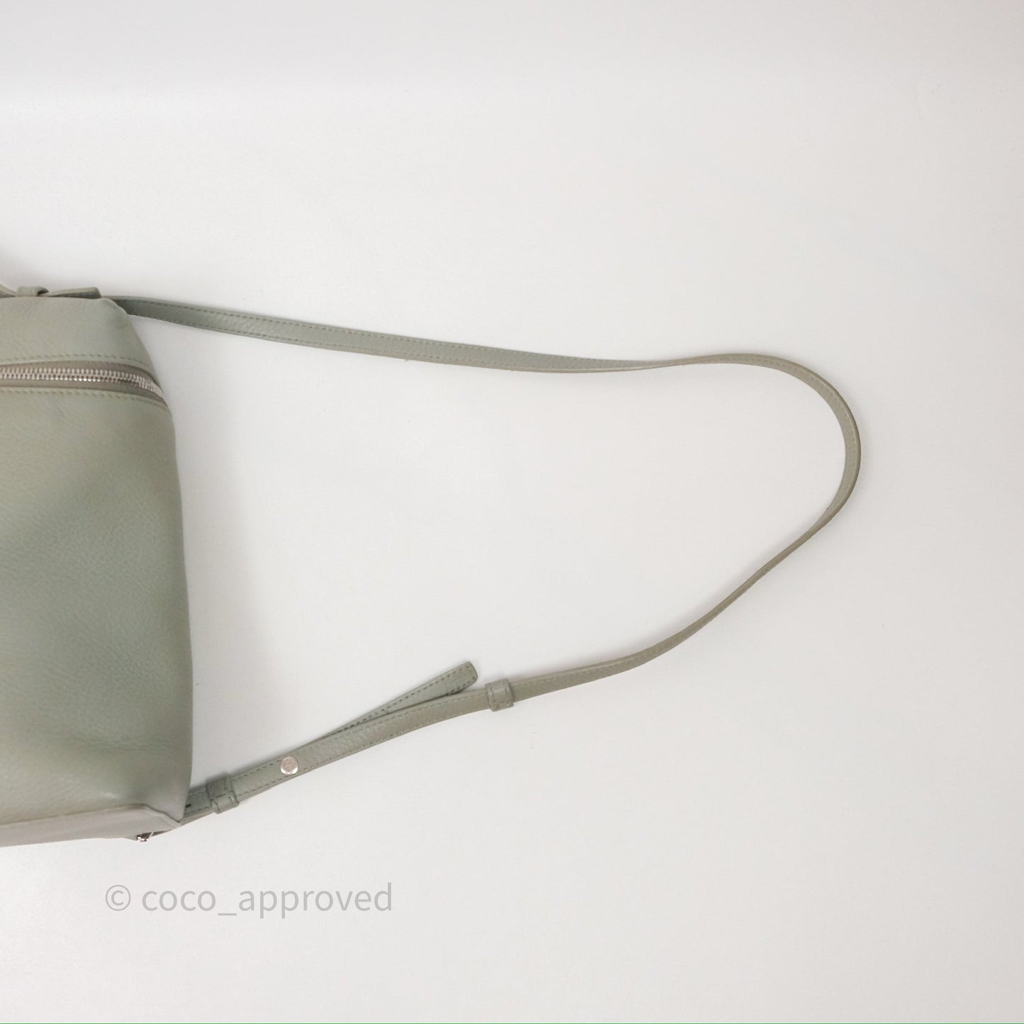 Loro Piana Extra Pocket Backpack L23.5 Eucalyptus/Antique Silver Hardware