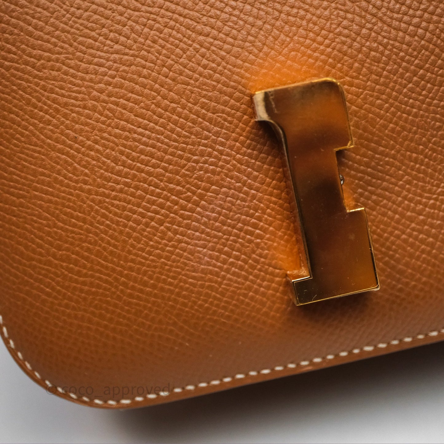 Hermès Constance Mini 18 Gold 37 Epsom Gold Hardware