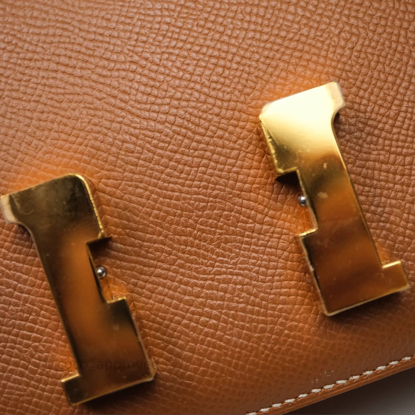 Hermès Constance Mini 18 Gold 37 Epsom Gold Hardware