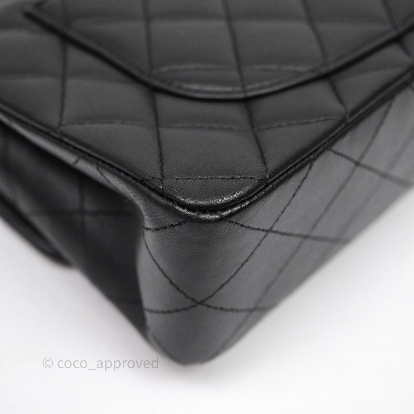 Chanel Small Classic Flap Quilted Black Lambskin Gold Hardware