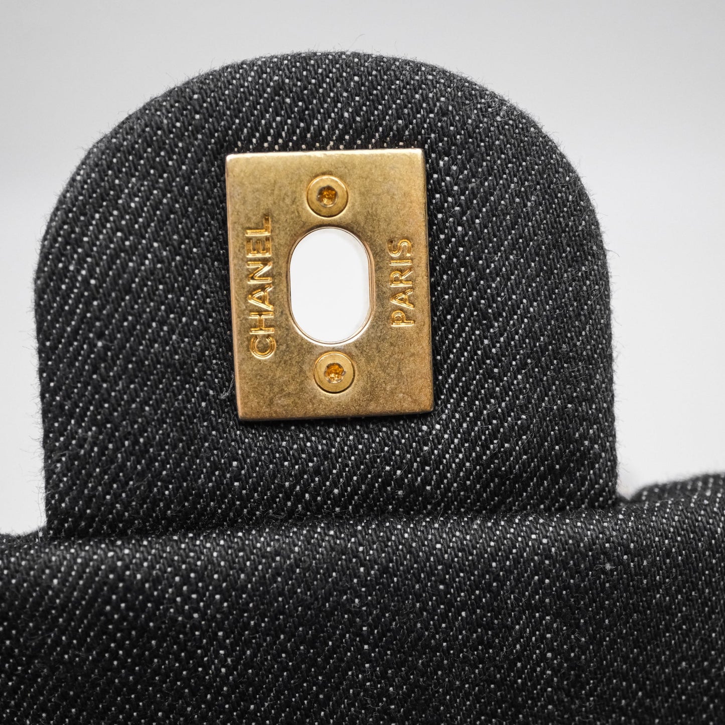 Chanel Medium Funky Town Flap Denim Aged Gold Hardware 22S