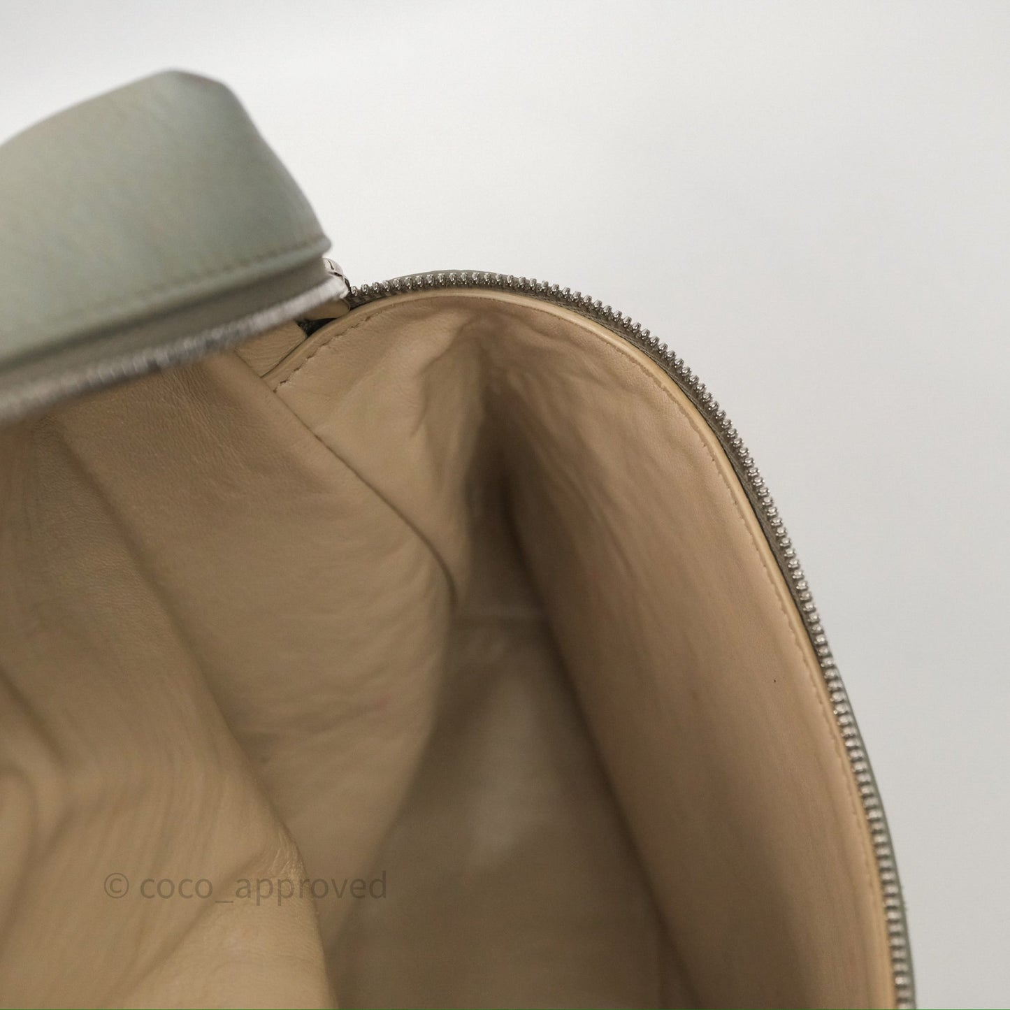 Loro Piana Extra Pocket Backpack L23.5 Eucalyptus/Antique Silver Hardware