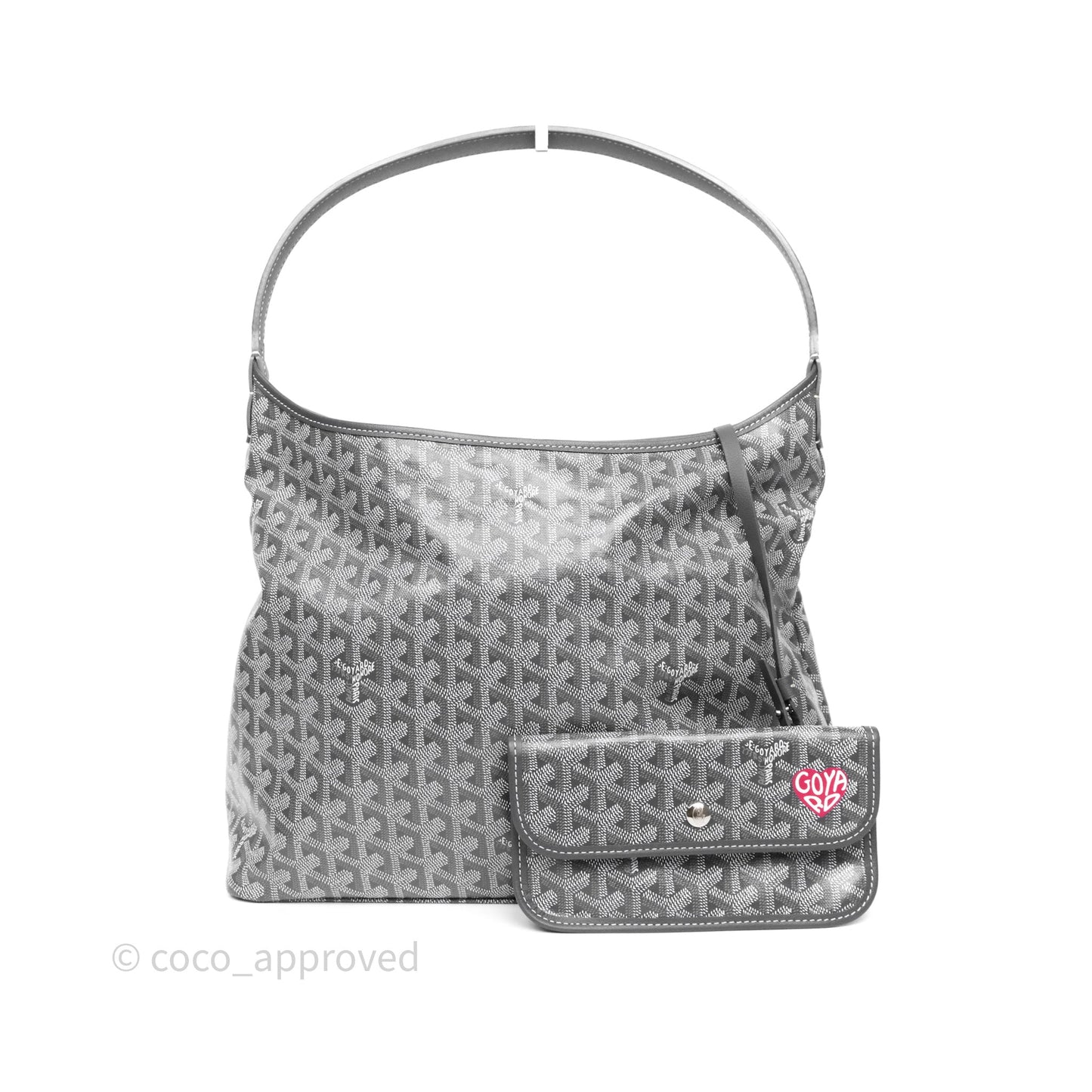 Goyard Bohème Hobo Bag Grey Goyardine Canvas