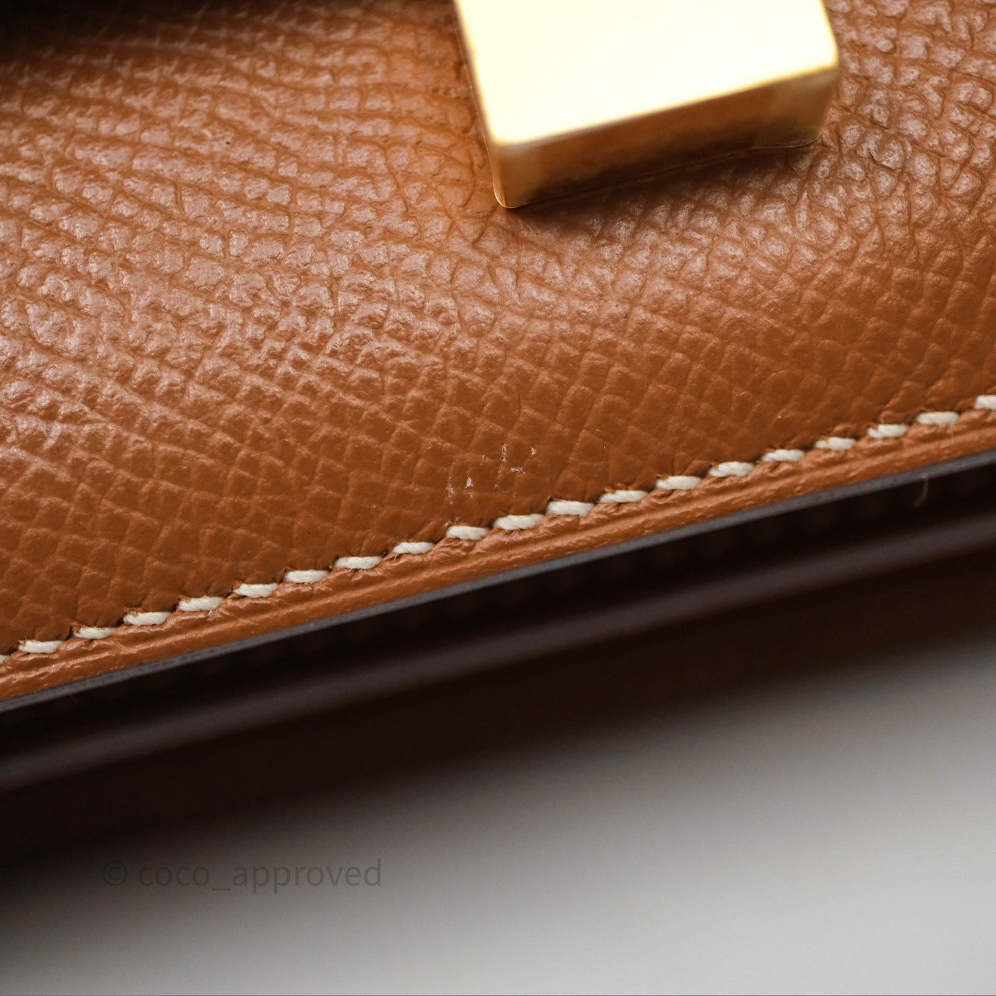Hermès Constance Mini 18 Gold 37 Epsom Gold Hardware