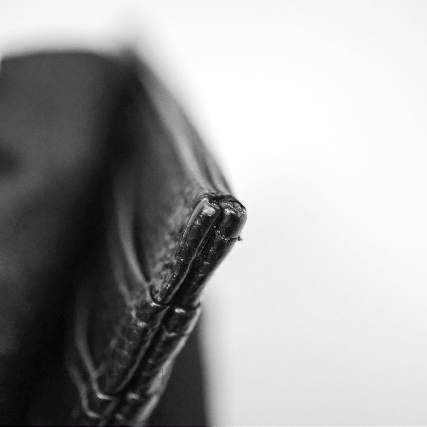 Chanel Quilted Flat Card Holder Black Caviar Silver Hardware