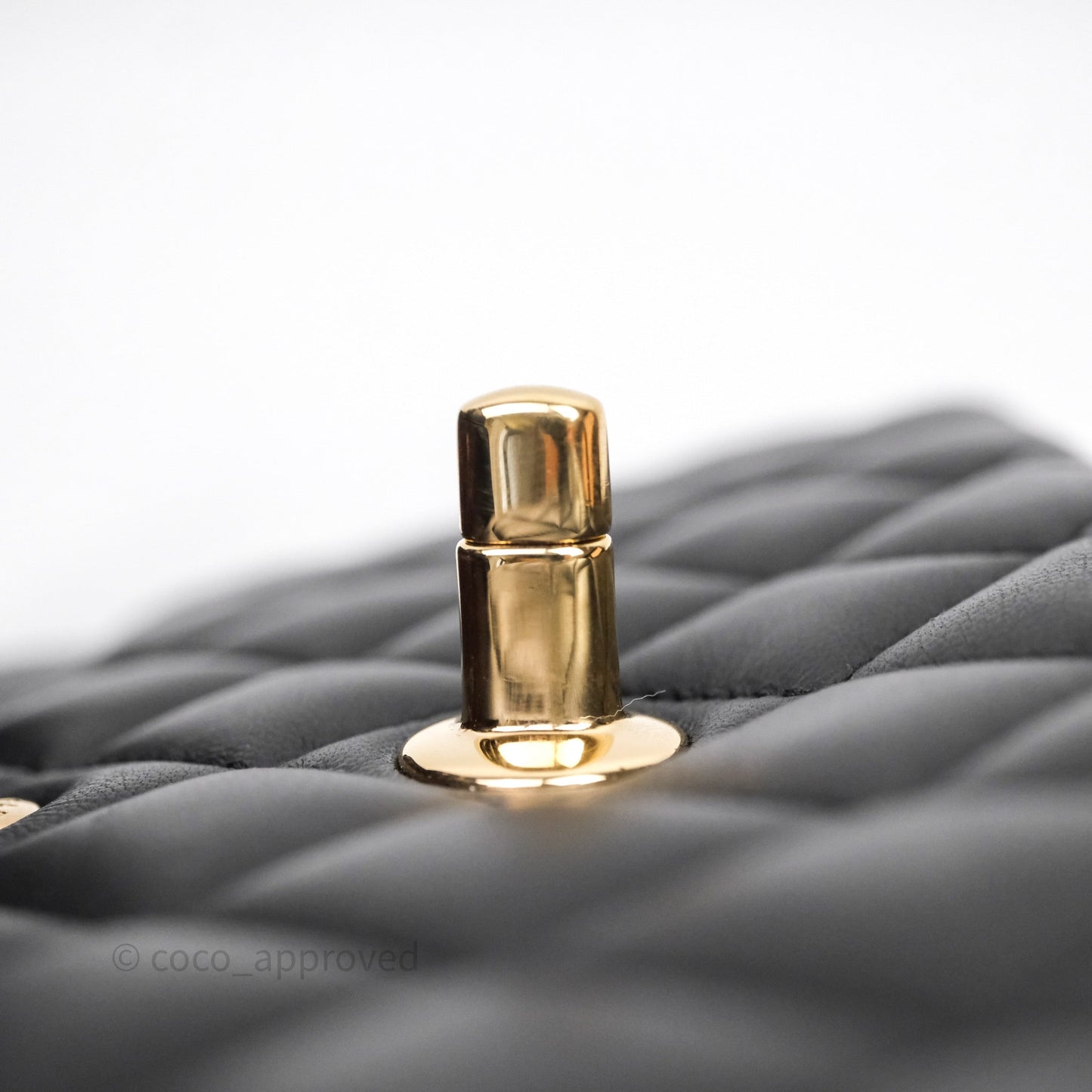 Chanel Small Classic Flap Quilted Black Lambskin Gold Hardware