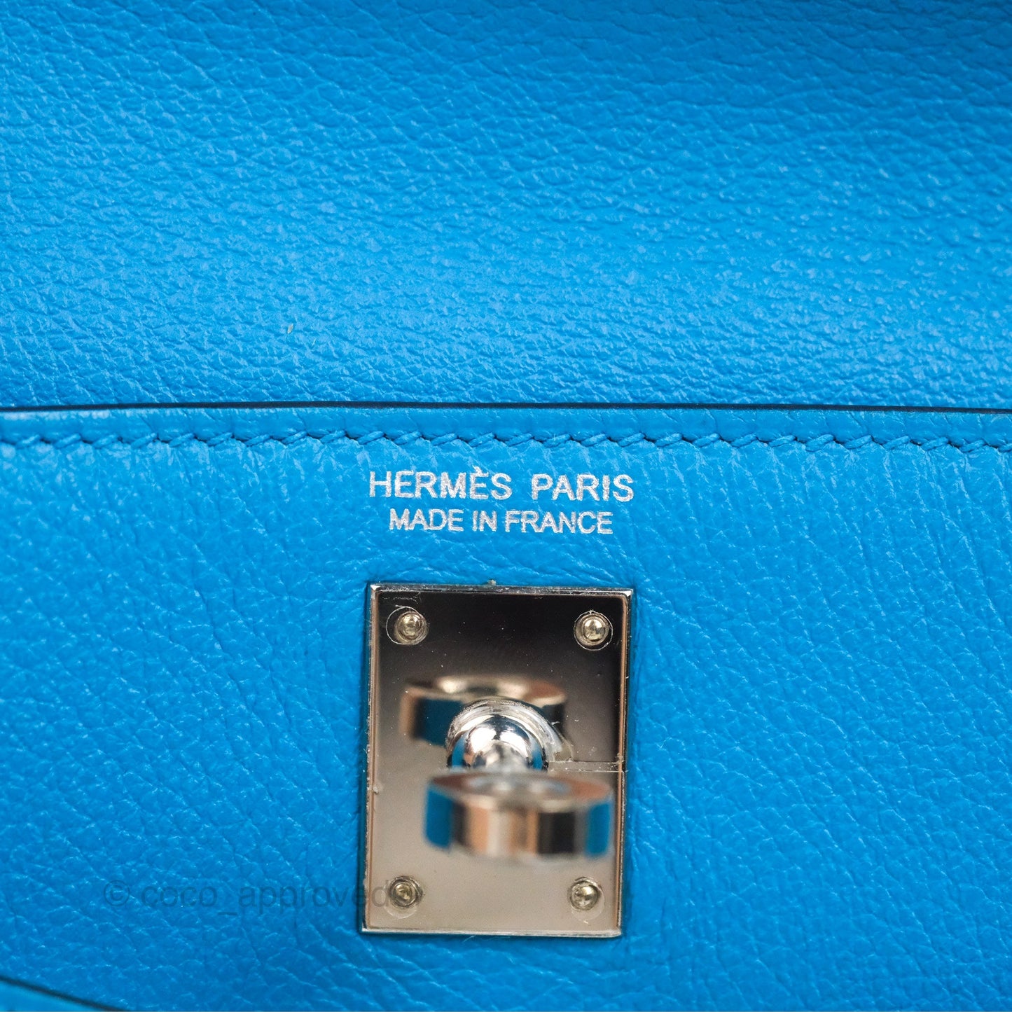 Hermès Kelly Danse II Bag Verso Veau Evercolor Bleu Frida/ Rose Mexico Palladium Hardware