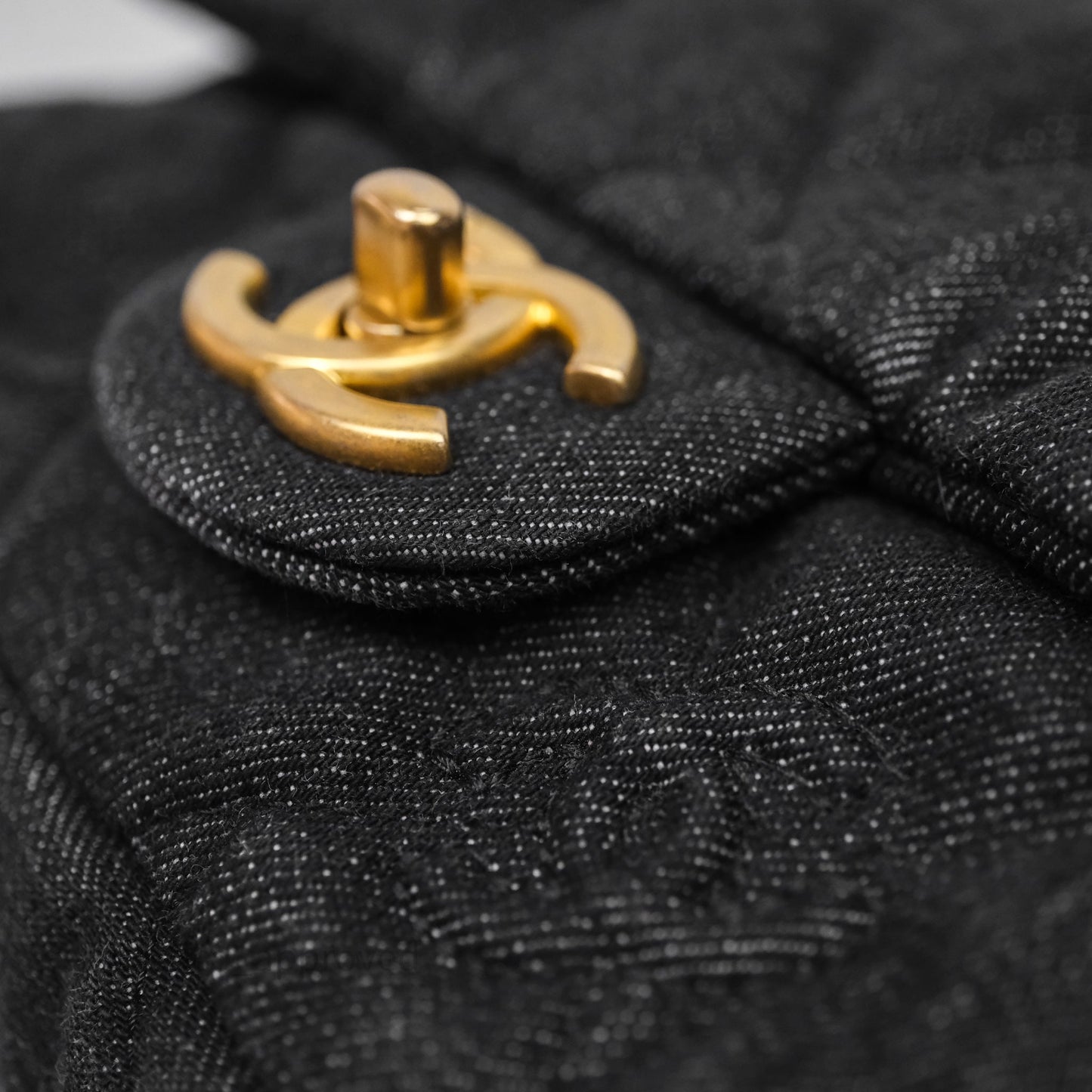 Chanel Medium Funky Town Flap Denim Aged Gold Hardware 22S