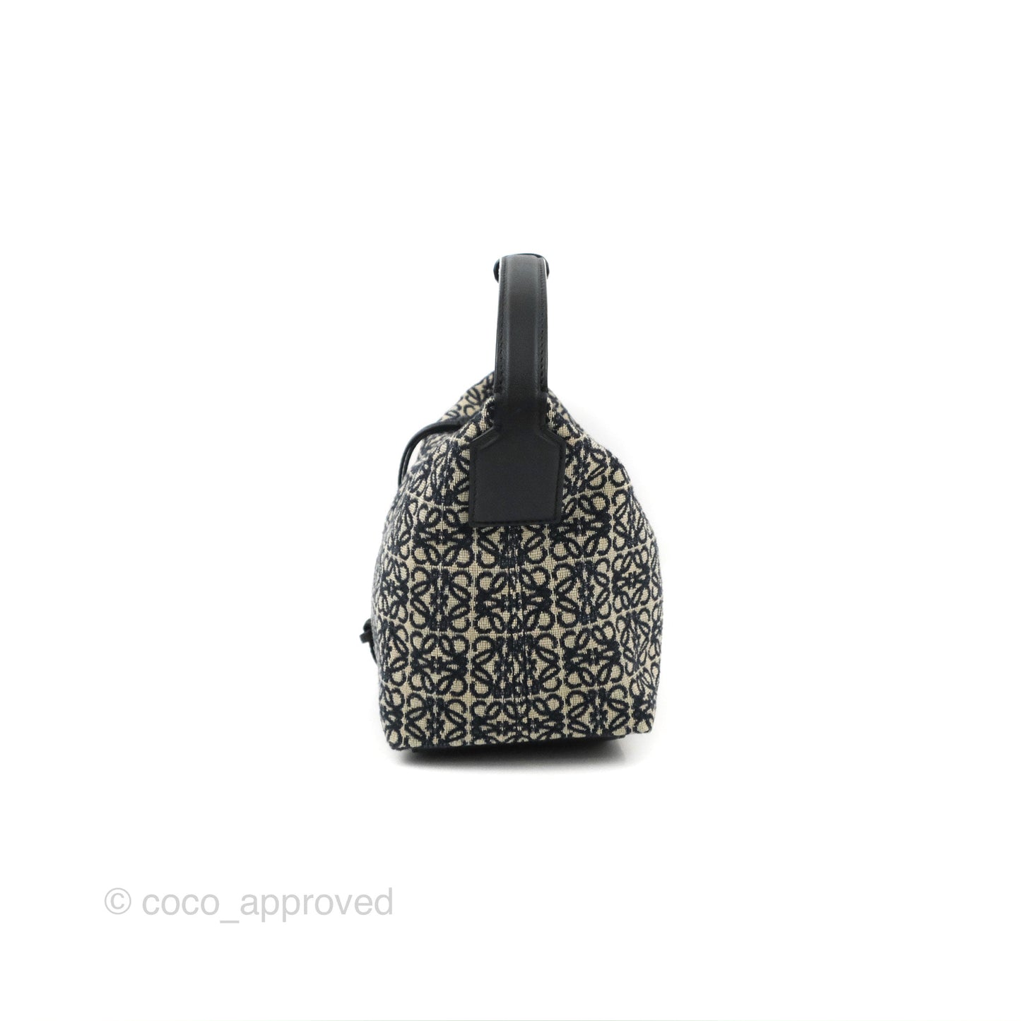 Loewe Small Cubi bag in Anagram Jacquard & Calfskin Navy/Black