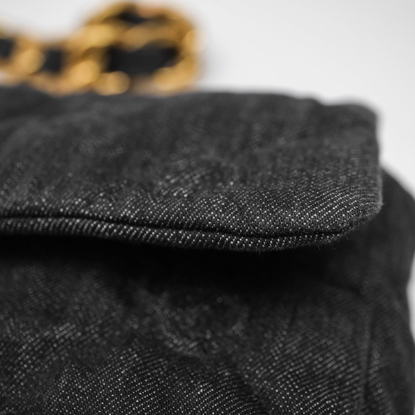 Chanel Medium Funky Town Flap Denim Aged Gold Hardware 22S