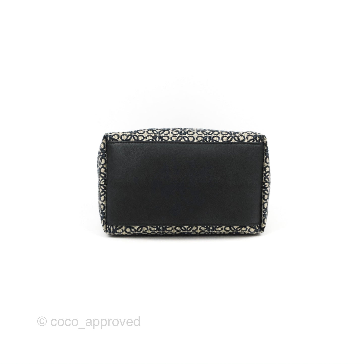 Loewe Small Cubi bag in Anagram Jacquard & Calfskin Navy/Black
