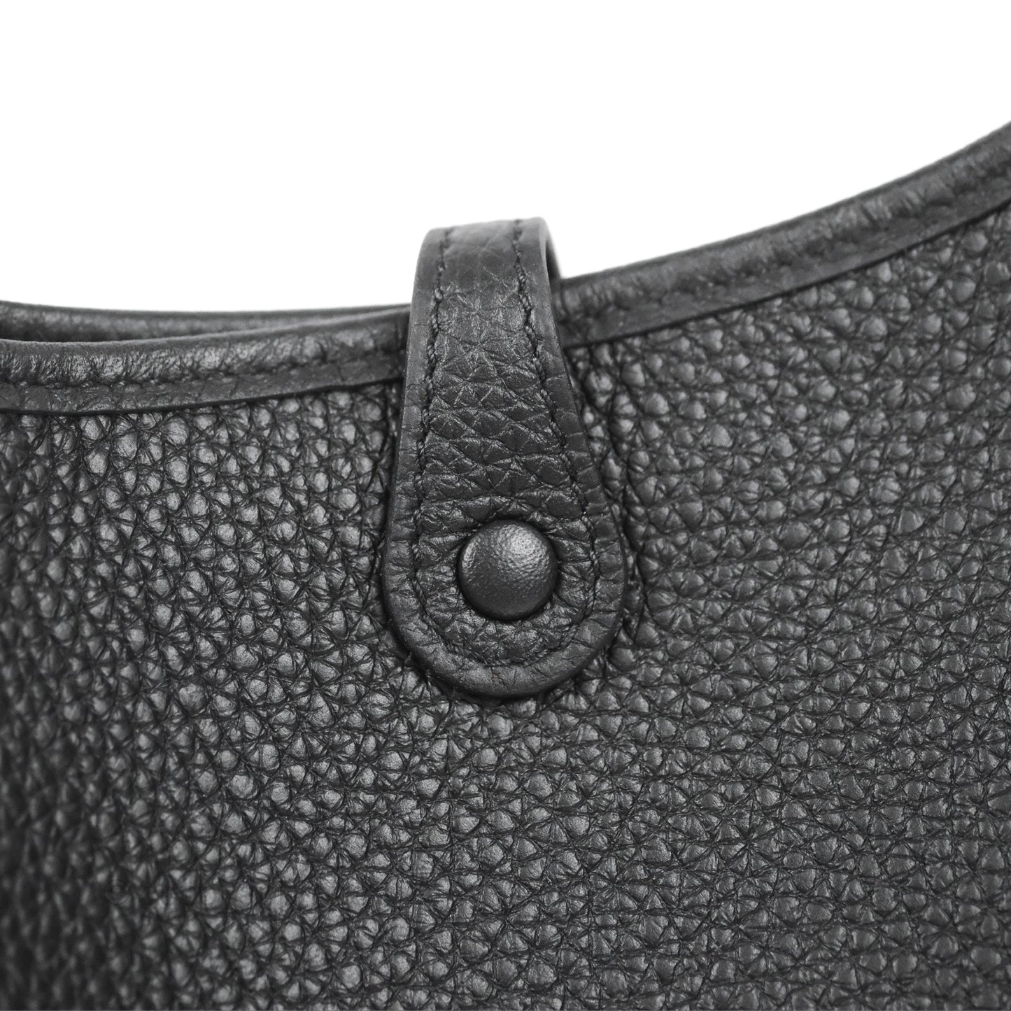 Hermès Mini Evelyne 16 Black Clemence Gold Hardware