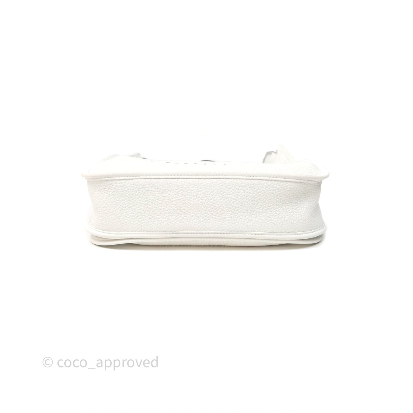 Hermes Evelyne III 29 New White 0U Clemence Palladium Hardware