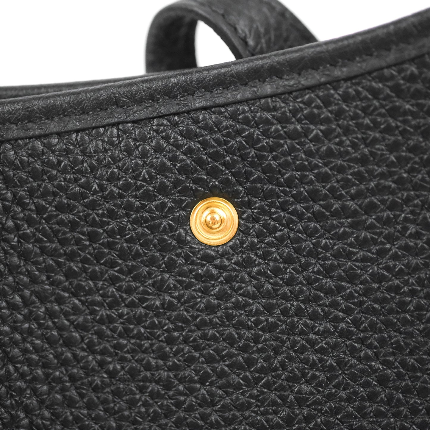 Hermès Mini Evelyne 16 Black Clemence Gold Hardware