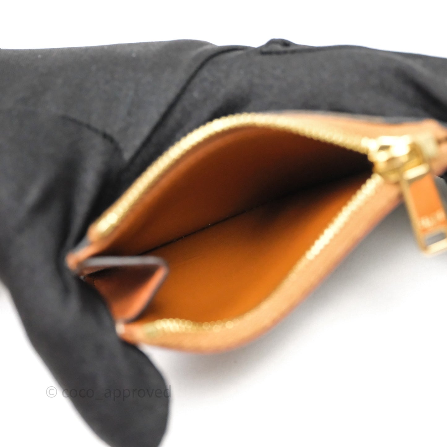 Celine Compact Wallet with Coin Triomphe Canvas Tan Lambskin