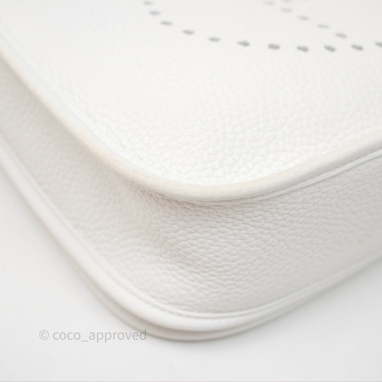 Hermes Evelyne III 29 New White 0U Clemence Palladium Hardware