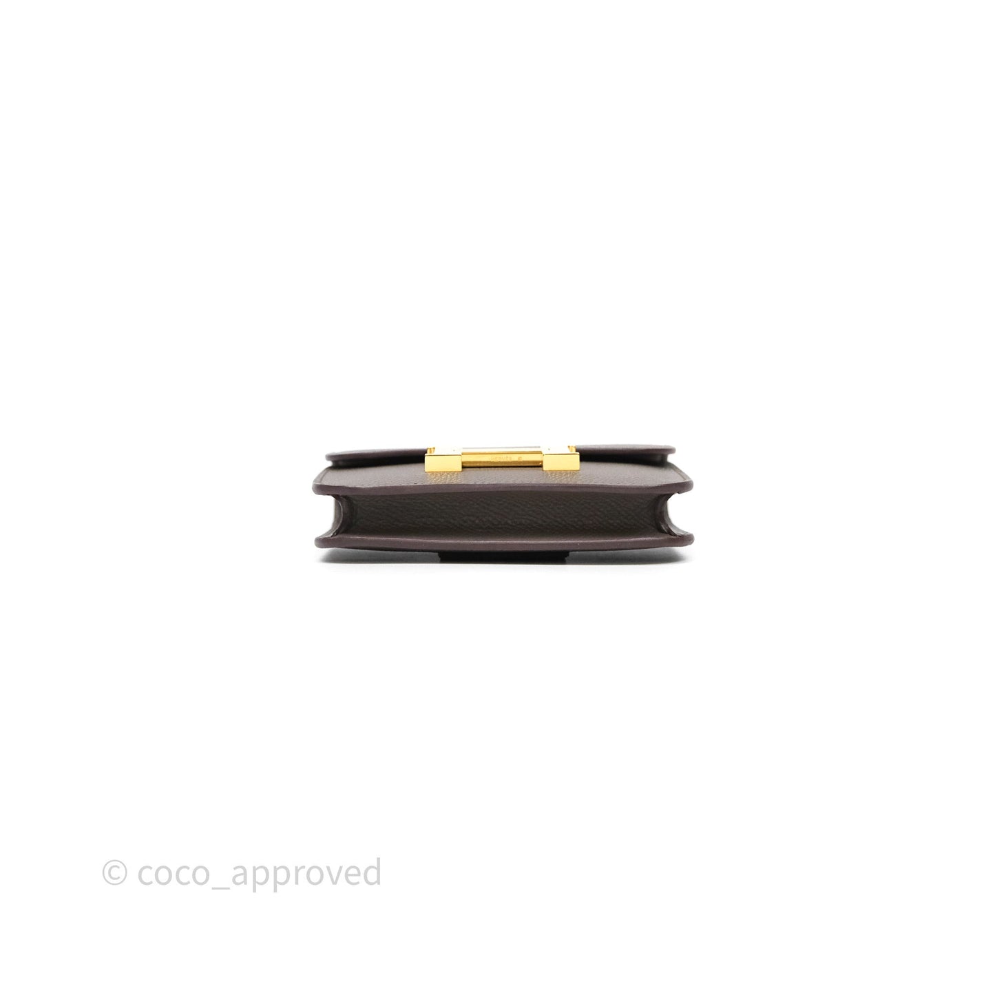 Hermès Constance Slim Wallet Gris Etain 8F Epsom Gold Hardware