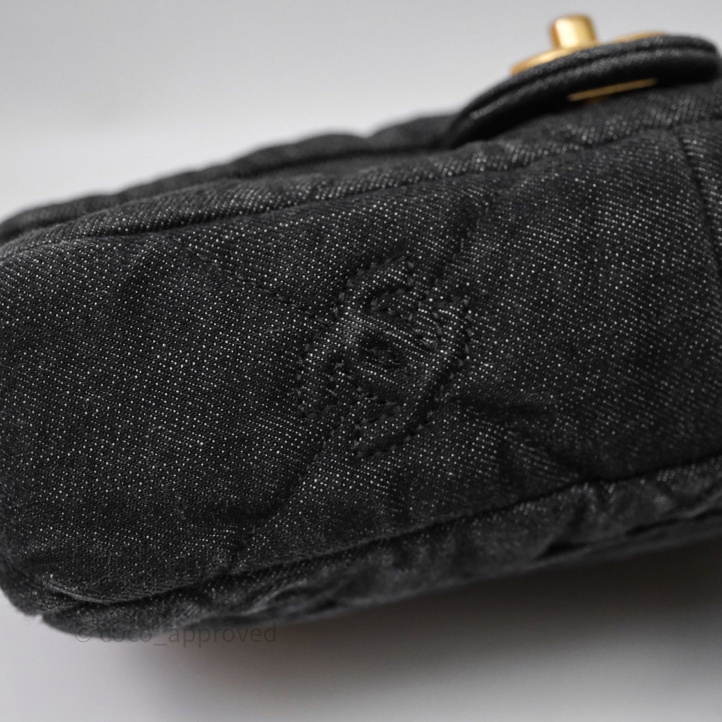 Chanel Medium Funky Town Flap Denim Aged Gold Hardware 22S