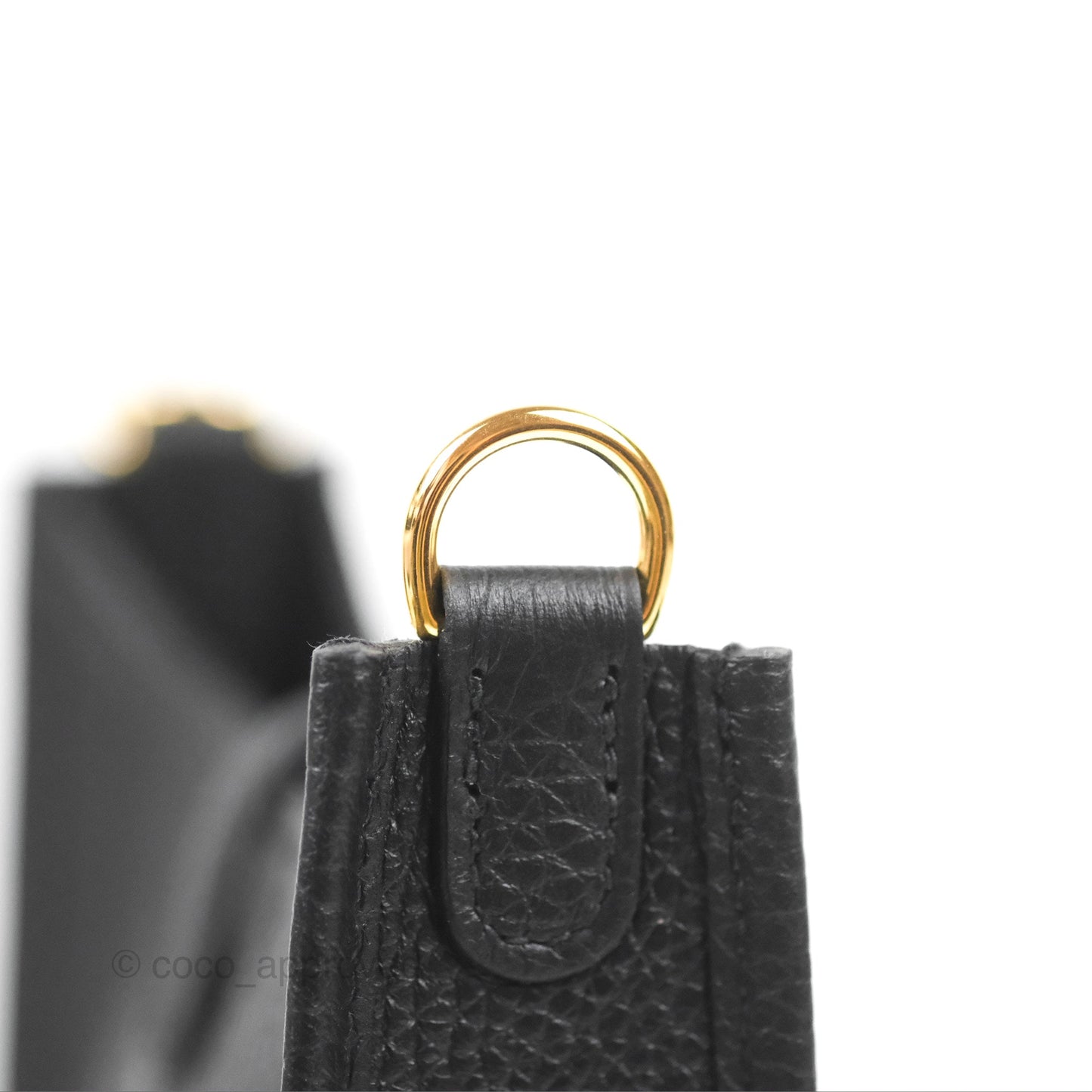 Hermès Mini Evelyne 16 Black Clemence Gold Hardware