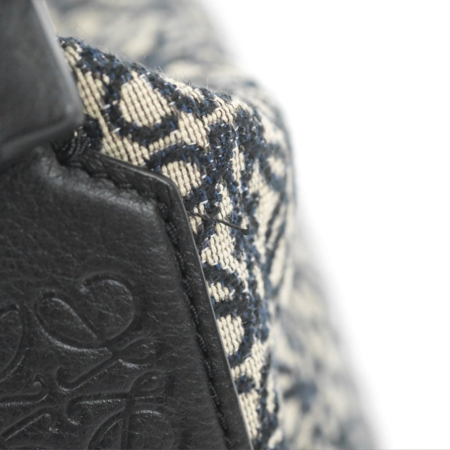Loewe Small Cubi bag in Anagram Jacquard & Calfskin Navy/Black