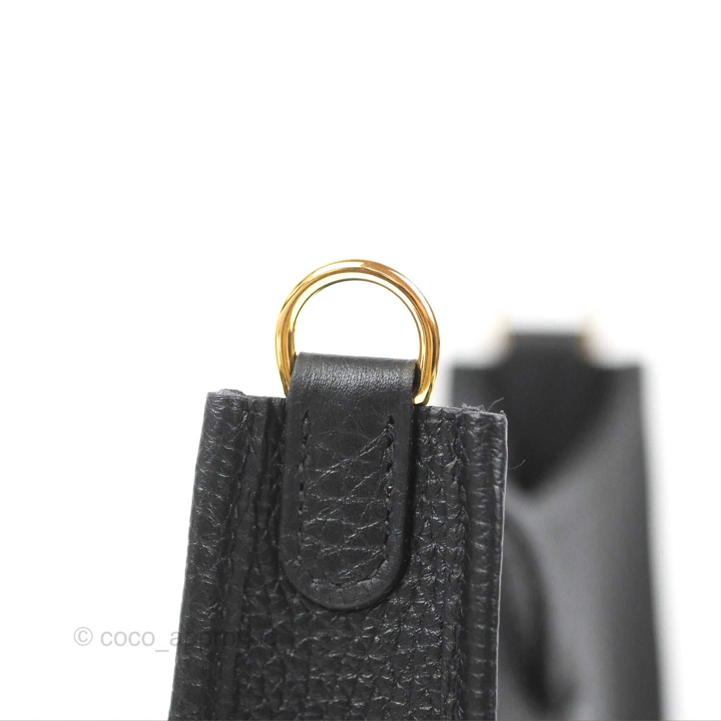 Hermès Mini Evelyne 16 Black Clemence Gold Hardware