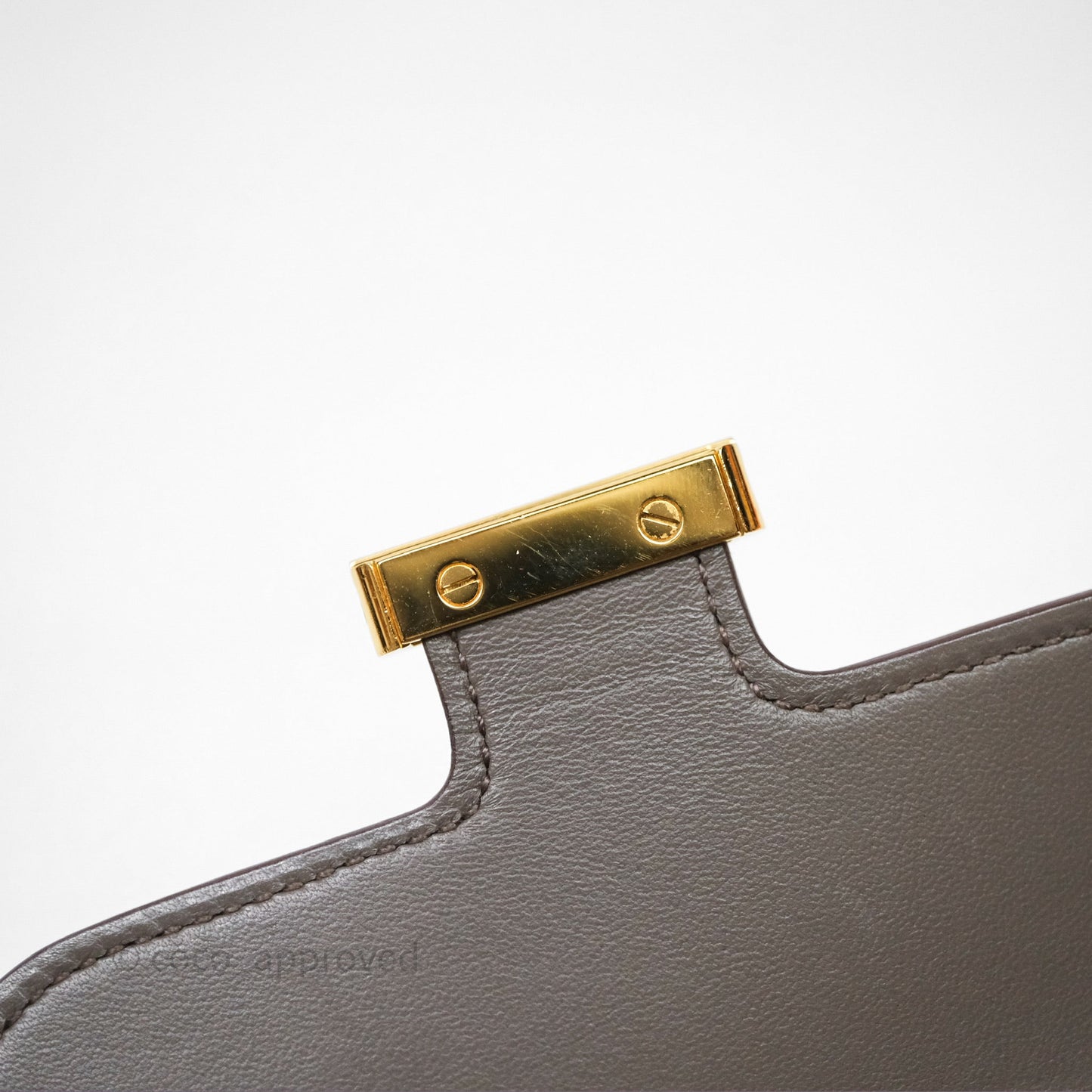 Hermès Constance Slim Wallet Gris Etain 8F Epsom Gold Hardware