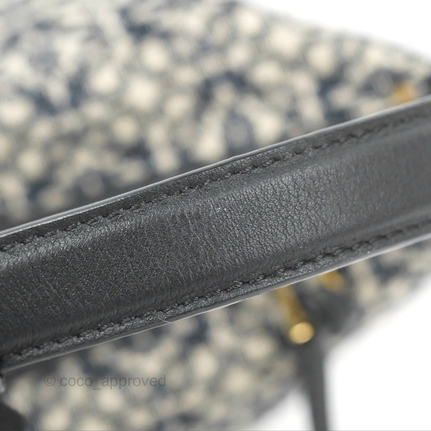 Loewe Small Cubi bag in Anagram Jacquard & Calfskin Navy/Black