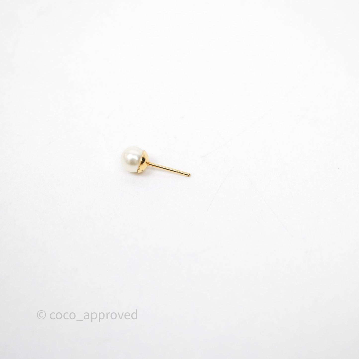 Christian Dior Pearl Tribales CD Drop Star Earrings Gold Tone