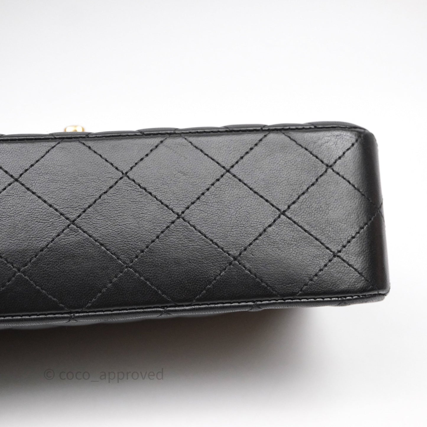 Chanel Small Classic Flap Quilted Black Lambskin Gold Hardware