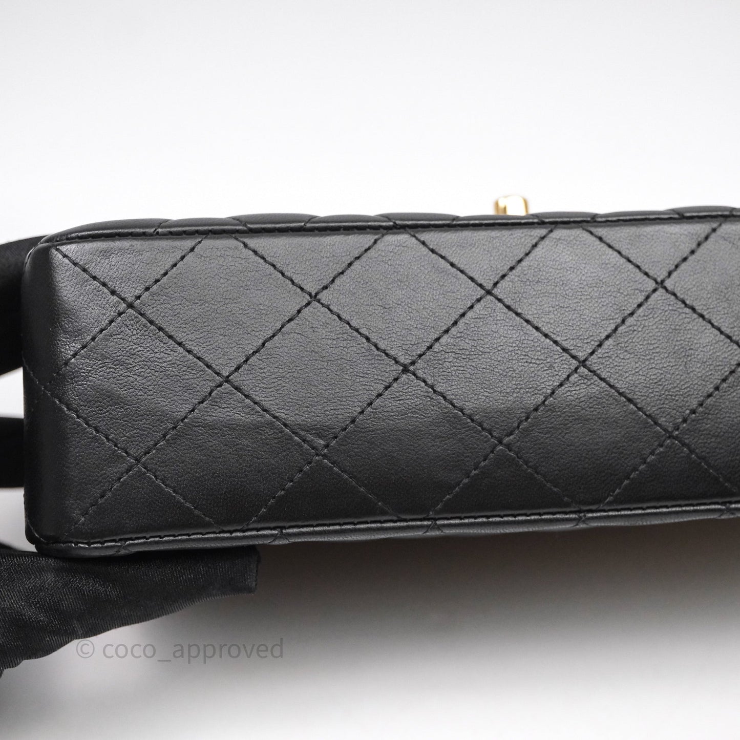 Chanel Small Classic Flap Quilted Black Lambskin Gold Hardware