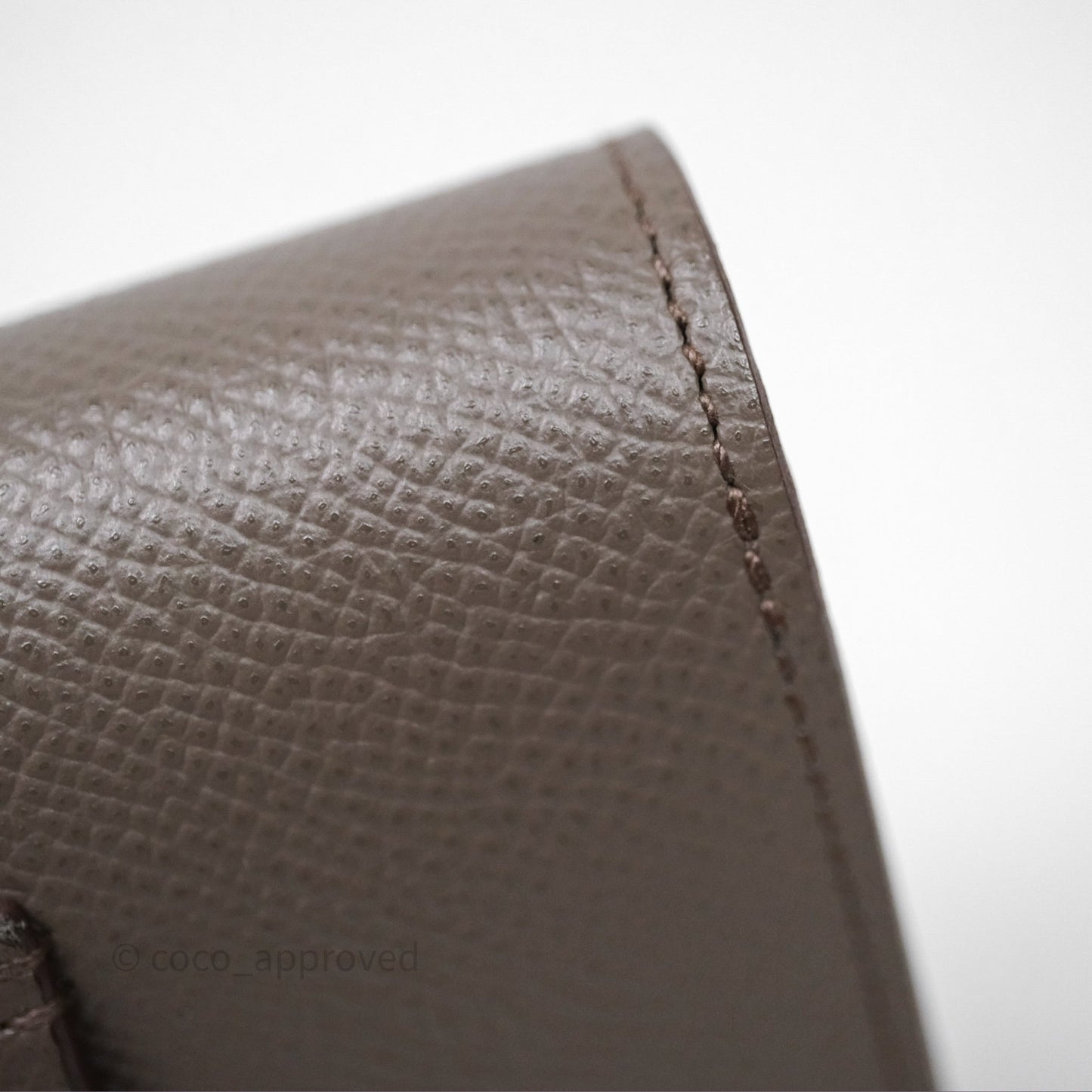 Hermès Constance Slim Wallet Gris Etain 8F Epsom Gold Hardware